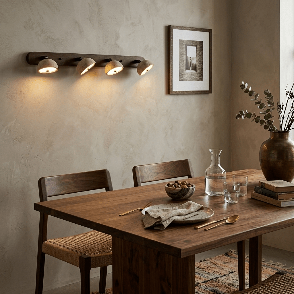Adjustable Travertine Dome Vanity Light - Image 8