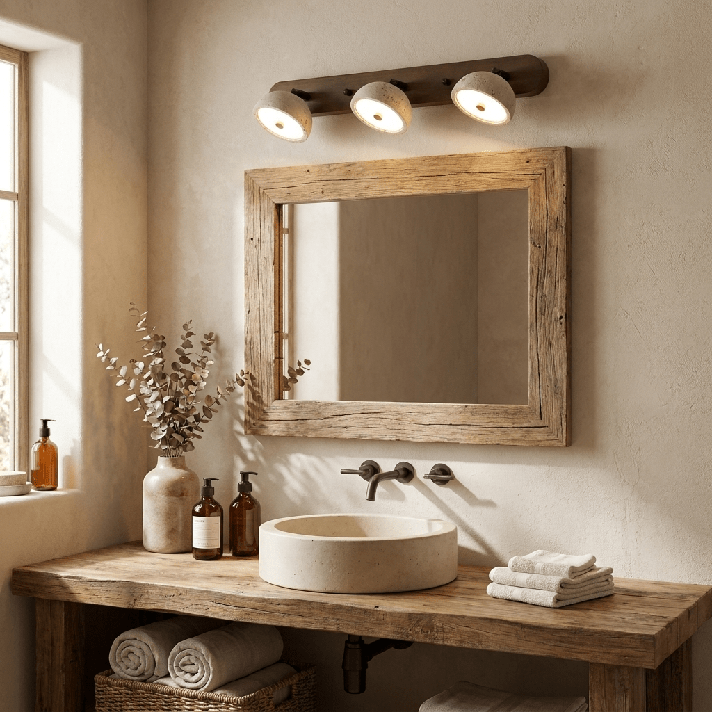 Adjustable Travertine Dome Vanity Light - Image 3