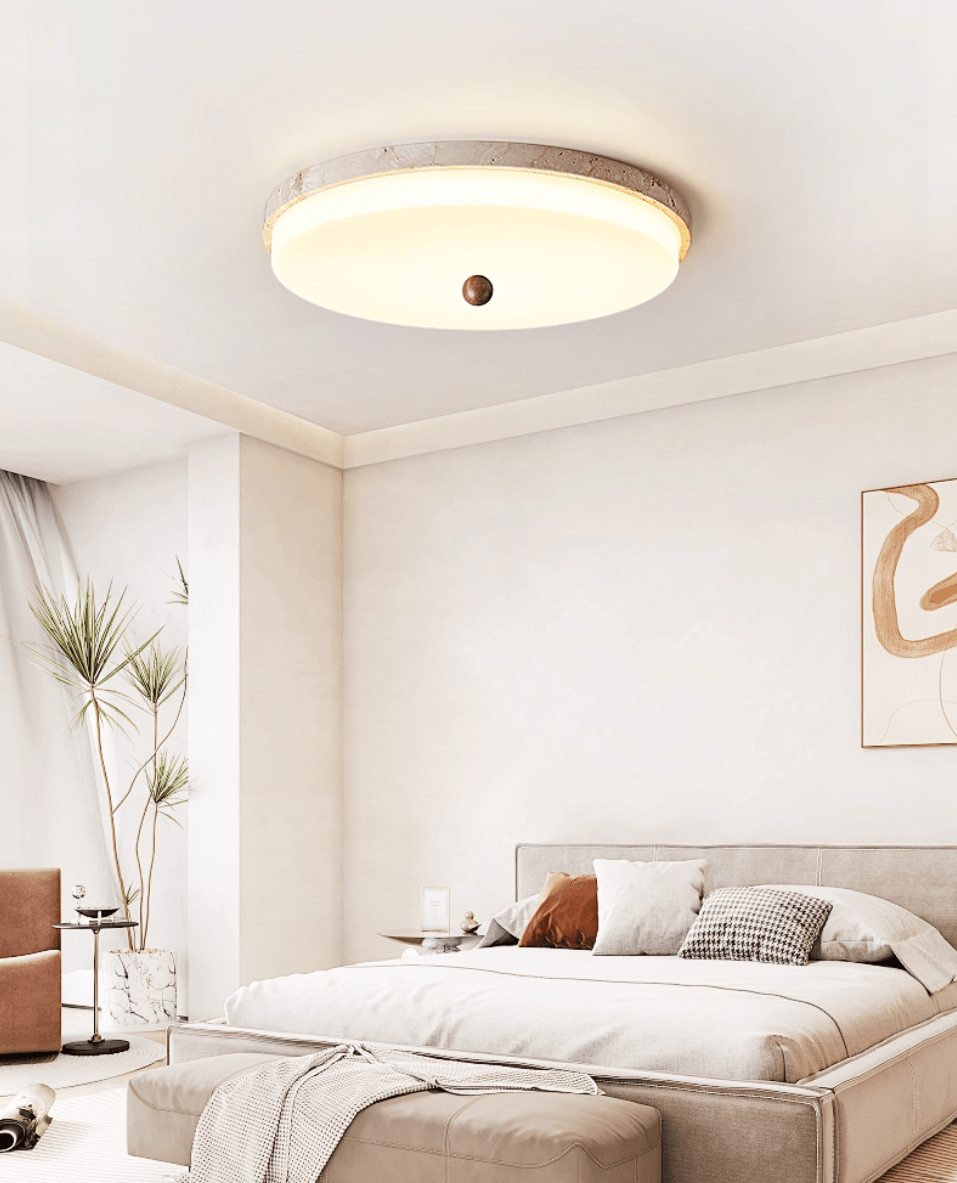 Aeon Travertine Orb Ceiling Light - Image 4