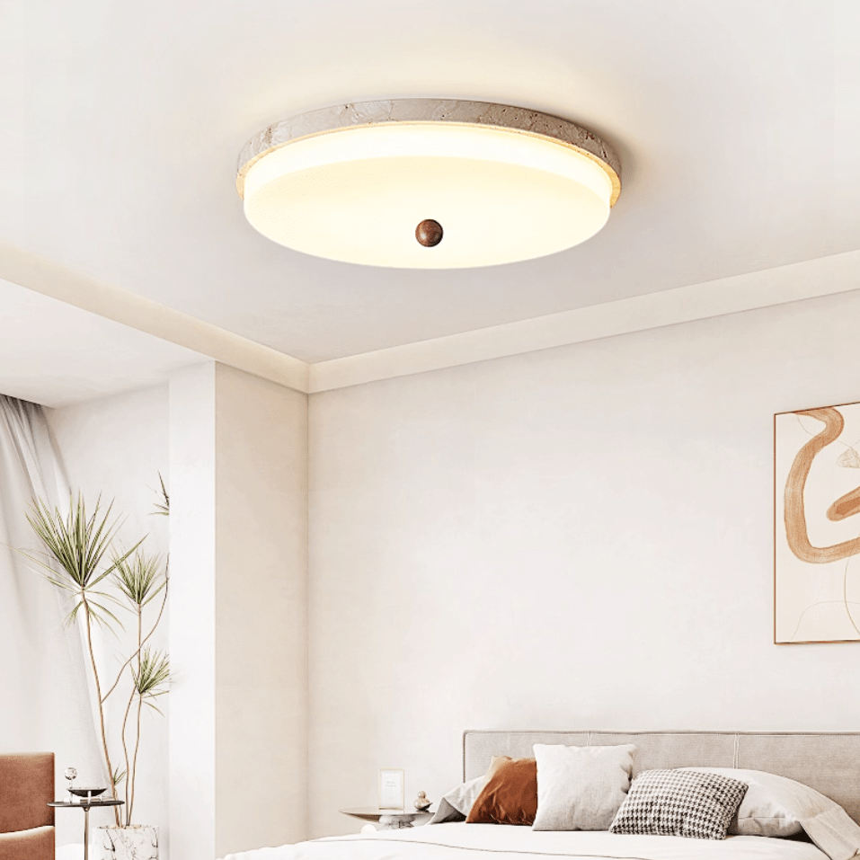 Aeon Travertine Orb Ceiling Light - Image 2