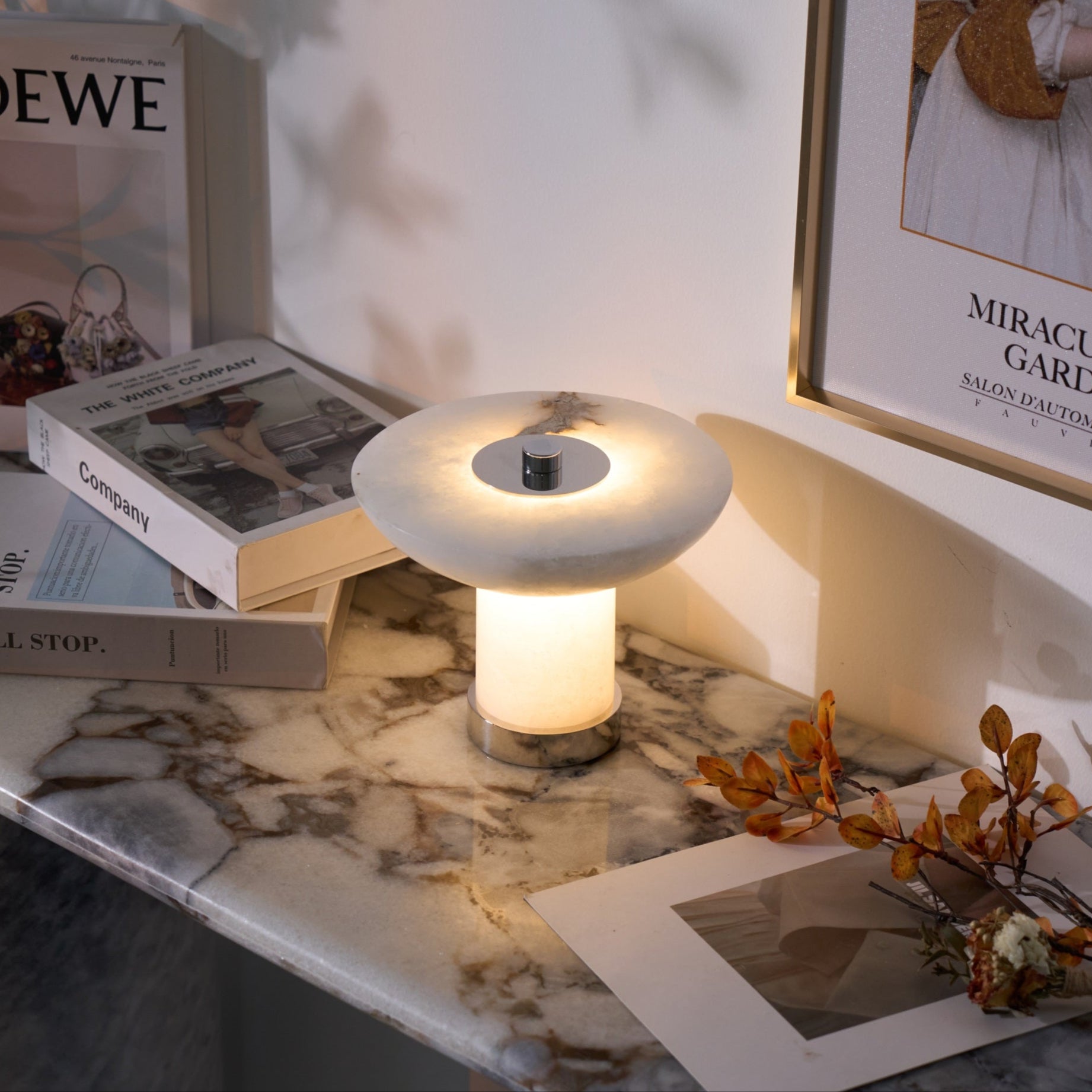 Aeralith Rechargeable Alabaster Table Lamp - Image 18
