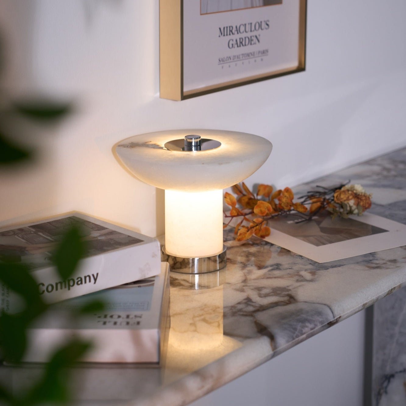 Aeralith Rechargeable Alabaster Table Lamp - Image 8