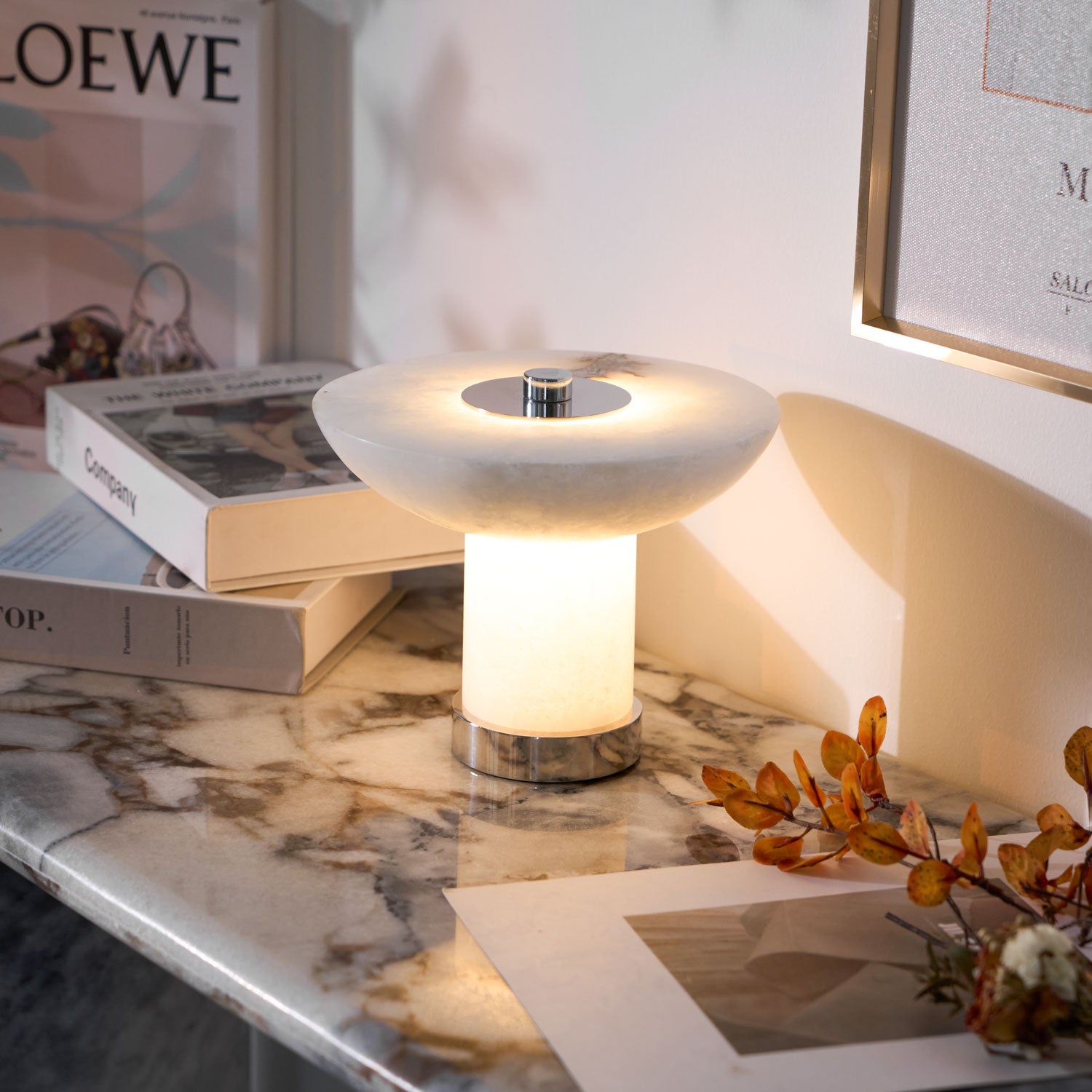 Aeralith Rechargeable Alabaster Table Lamp - Image 36