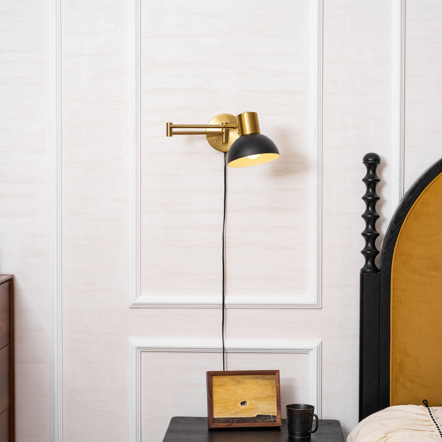 Adjustable Arm Plug In Wall Lamp - Image 42