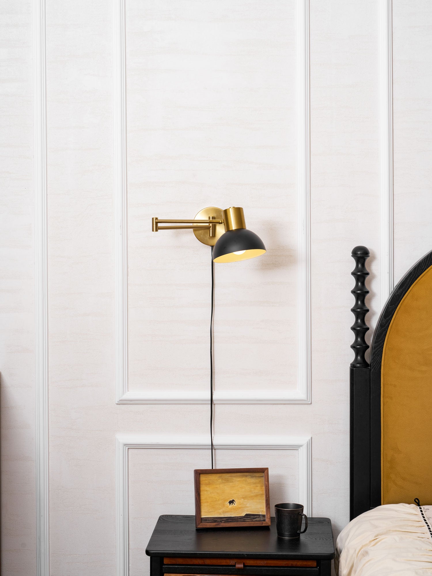 Adjustable Arm Plug In Wall Lamp - Image 38