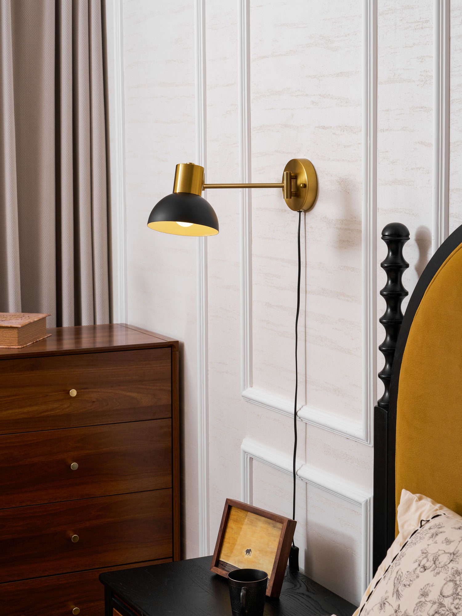 Adjustable Arm Plug In Wall Lamp - Image 40
