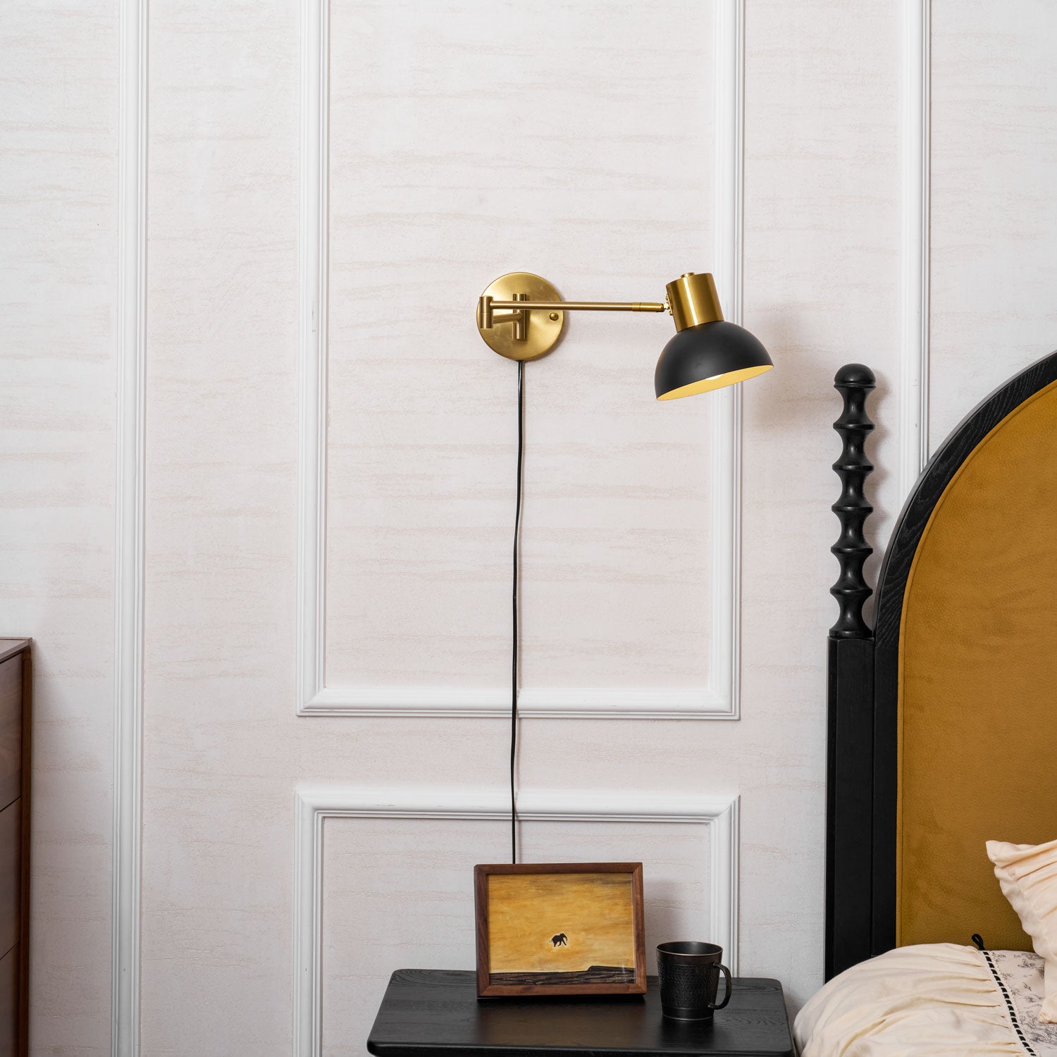 Adjustable Arm Plug In Wall Lamp - Image 41